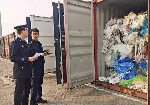 China Customs - Checking Foreign Garbage