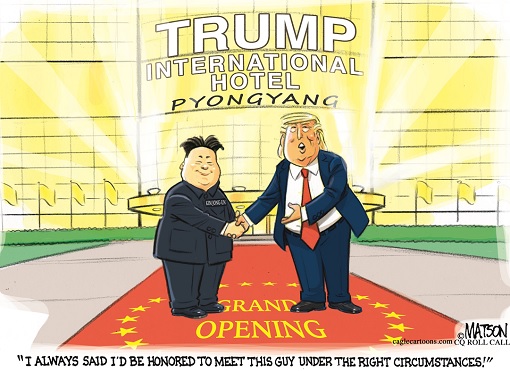 Donald Trump Meets Kim Jong-un - Trump International Hotel Pyongyang