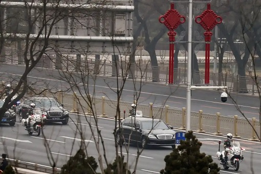 North Korea Kim Jong Un Visit China - Motorcade