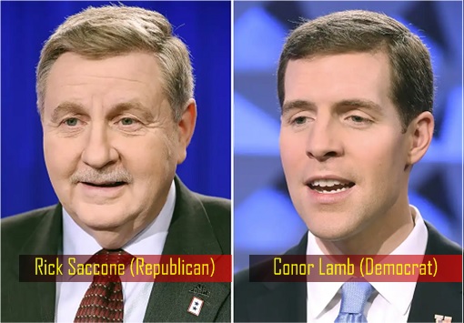 Pennsylvania 18th Congressional District - Rick Saccone Republican and Conor Lamb Democrat