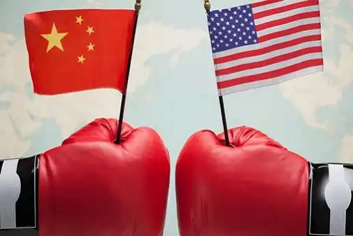 USA vs China - Trade War - Boxing Glove