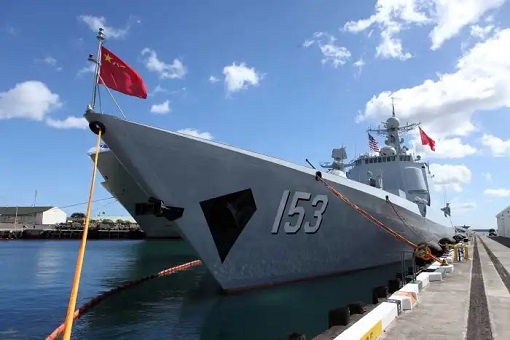 China Warship Visits and Docks at Vanuatu Port