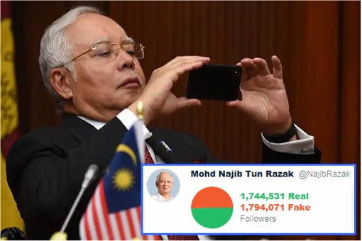 Najib Razak - Fake Twitter Followers