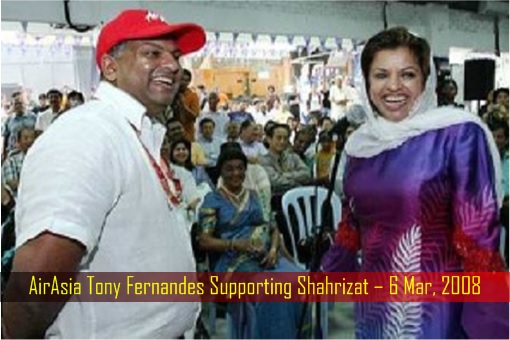 AirAsia Tony Fernandes Supporting Shahrizat – 6 Mar 2008