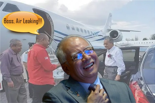 Mahathir Jet Sabotaged - Najib Laughing