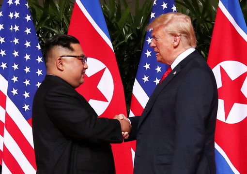 Donald Trump Meets Kim Jong-Un - Handshake 2
