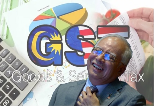 GST Goods and Services Tax - Najib Laughing