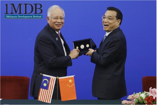 Najib Razak and Chinese Premier Li Keqiang - 1MDB Scandal