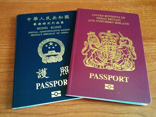 Hong Kong British National Overseas and HKSAR Passports