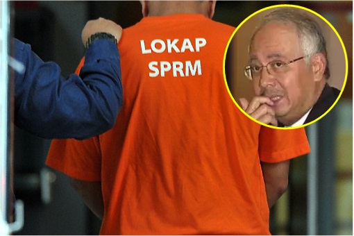 MACC Malaysian Anti-Corruption Commission Lockup Orange Jumpsuits - Najib Razak