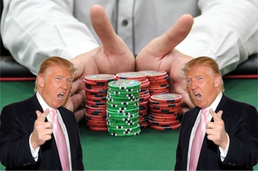Poker Game Sailang Show Hand - All Chips - Donald Trump