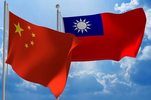 China and Taiwan Flags