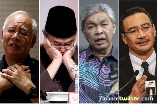 Four UMNO Defence Minister - Najib, Badawi, Zahid, Hishammuddin