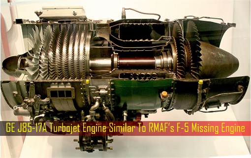 GE J85-17A Turbojet Engine Similar To RMAF’s F-5 Missing Engine