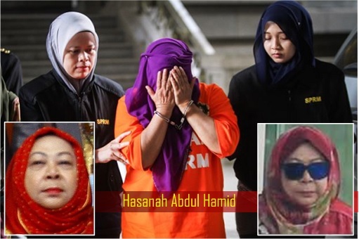 Hasanah Abdul Hamid – MEIO Spy Director General - Covered Face Being Charged