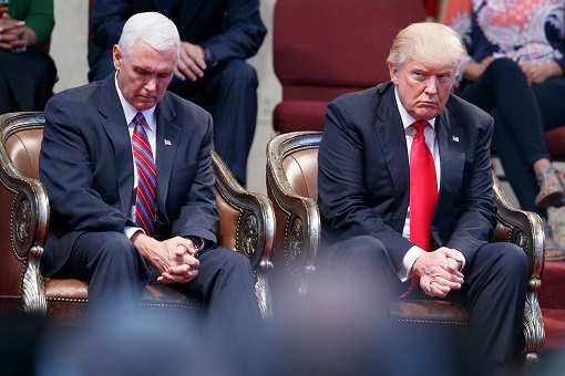 President Donald Trump and Vice President Mike Pence - Devout Christian