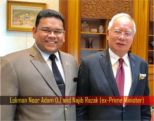 Lokman Noor Adam and Najib Razak - ex-Prime Minister