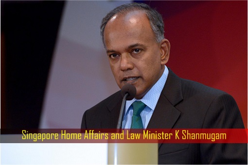 Singapore Home Affairs and Law Minister K Shanmugam