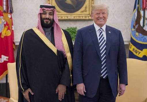 President Donald Trump and Saudi Crown Prince Mohammed bin Salman