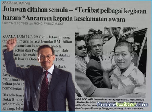Triad Boss Tee Yam alias Koo Tee Kam - Anwar Ibrahim