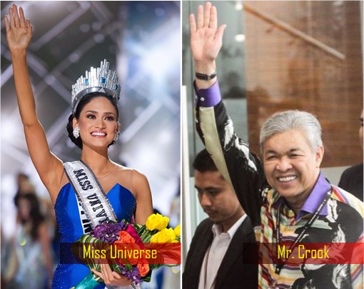 Wave Hand - Miss Universe vs Mr Crook Zahid Hamidi