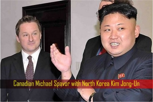 Canadian Michael Spavor with North Korea Kim Jong-Un