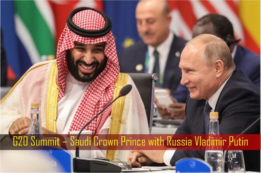 G20 Summit – Saudi Crown Prince with Russia Vladimir Putin