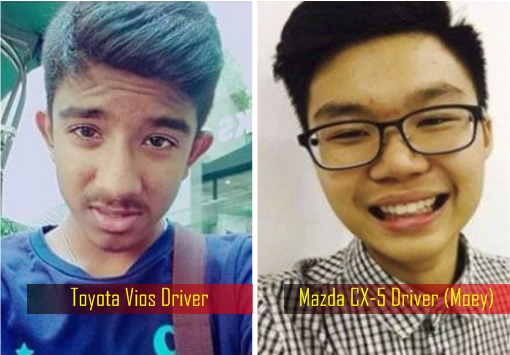 Penang Bridge Car Crash - Toyota Vios and Mazda CX5 - Drivers