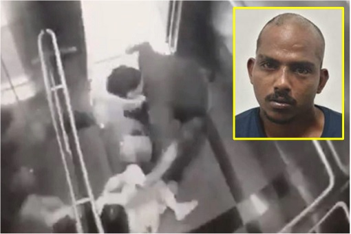 Brutal MRT Robber In Lift - Thinathayaalan Gunasegan