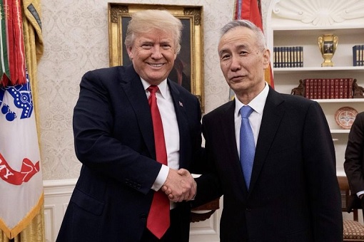China Vice-Premier Liu He Meets US President Donald Trump
