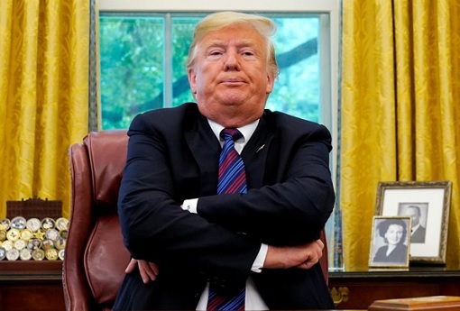 Defiant Donald Trump - Arms Crossed