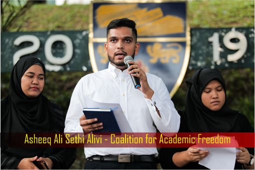 Asheeq Ali Sethi Alivi - Coalition for Academic Freedom