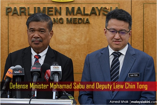 Defense Minister Mohamad Sabu and Deputy Liew Chin Tong