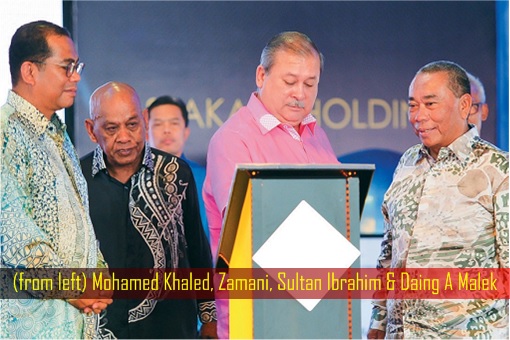 Johor Chief Minister Mohamed Khaled, Zamani, Sultan Ibrahim and Daing A Malek