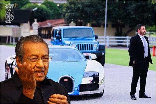Prime Minister Mahathir Mohamad - Johor Crown Prince Tunku Ismail - Bugatti