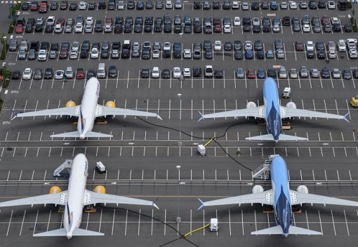 Boeing 737 MAX 8 - Grounded Suspended and Undelivered - Car Parks