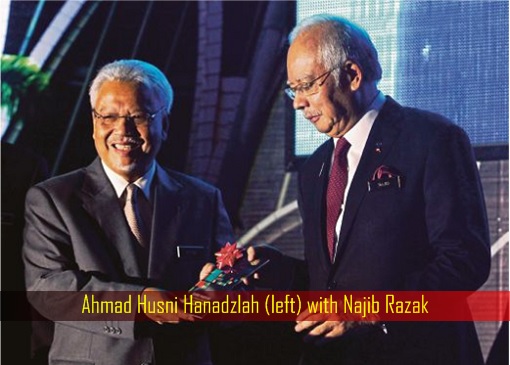 Ahmad Husni Hanadzlah with Najib Razak