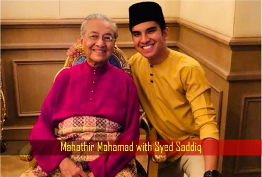 Mahathir Mohamad with Syed Saddiq