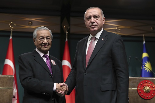 Malaysian Prime Minister Mahathir and Turkey President Erdogan