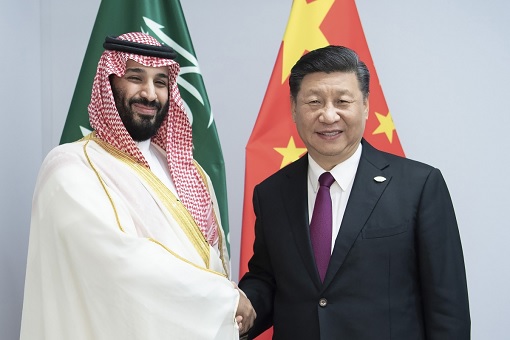 Saudi Crown Prince Mohammed bin Salman with Chinese President Xi Jinping