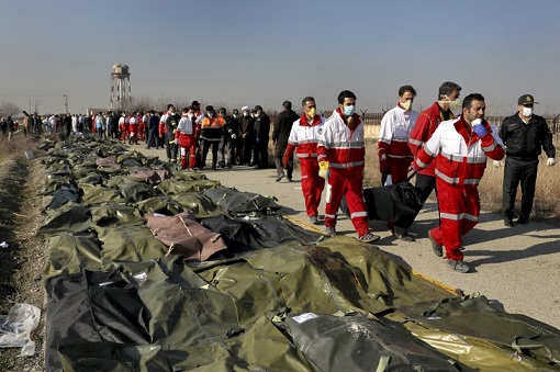 Iran Accidentally Shot Down Civilian Ukraine International Airlines Flight PS752 - Corpses