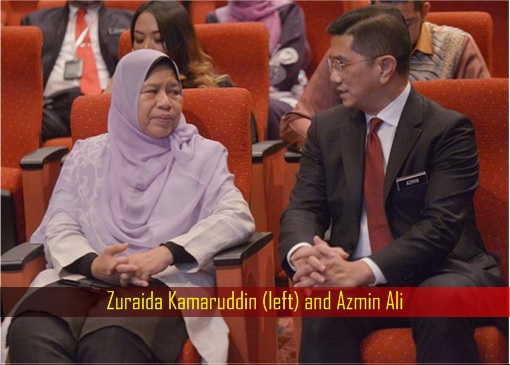 Zuraida Kamaruddin and Azmin Ali