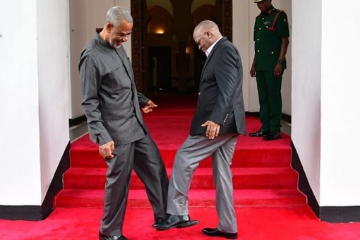 Coronavirus - Handshake Footshake - Tanzania President John Magufuli