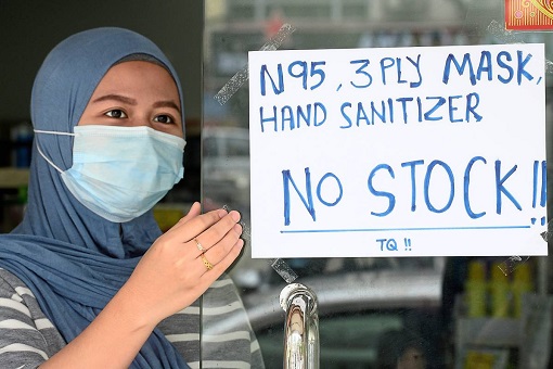 Coronavirus - Malaysia Runs Out of Stock - Mask Sanitizer