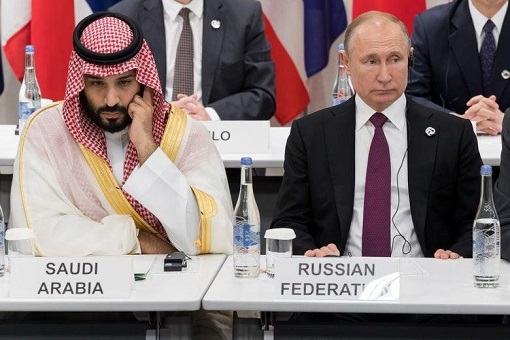 Saudi Arabia Crown Prince Mohammed bin Salman and Russian President Vladimir Putin - 2