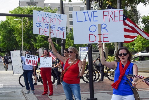 Coronavirus - Americans Wants Freedom Rejects Lockdown