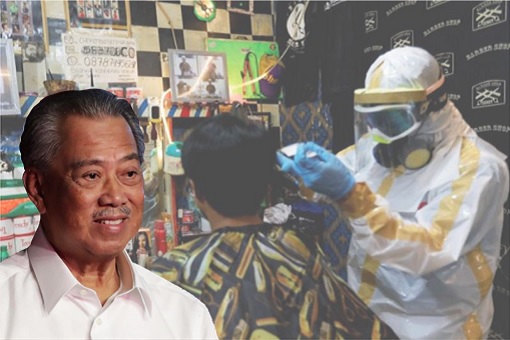 Coronavirus - Lockdown Relax - Muhyiddin Barber Shop