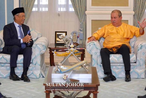 Coronavirus - Muhyiddin Yassin Meets Johor Sultan Ibrahim