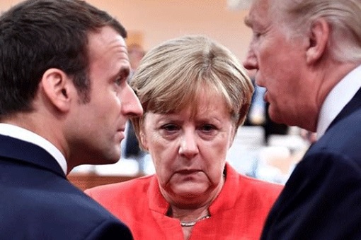 USA vs Europe - Merkel, Macron and Trump