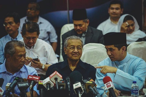 Muhyiddin Yassin, Mahathir Mohamad and Azmin Ali